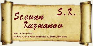 Stevan Kuzmanov vizit kartica
